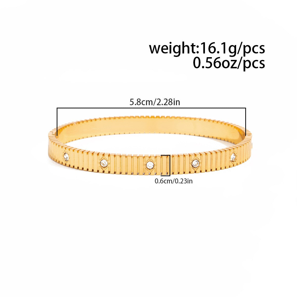Classy Geometric Chain & Bead Bracelet Stack