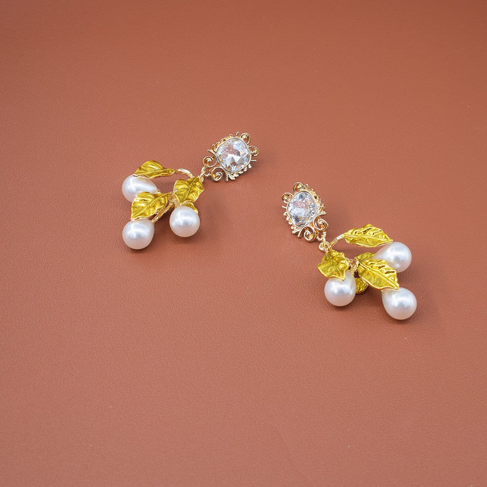Romantic Red Cherry Drop Earrings