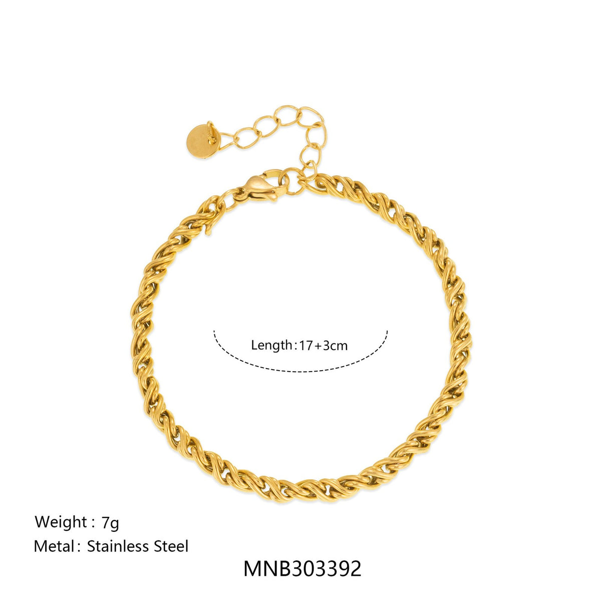 18k Vintage Mixed Link Bracelet Set