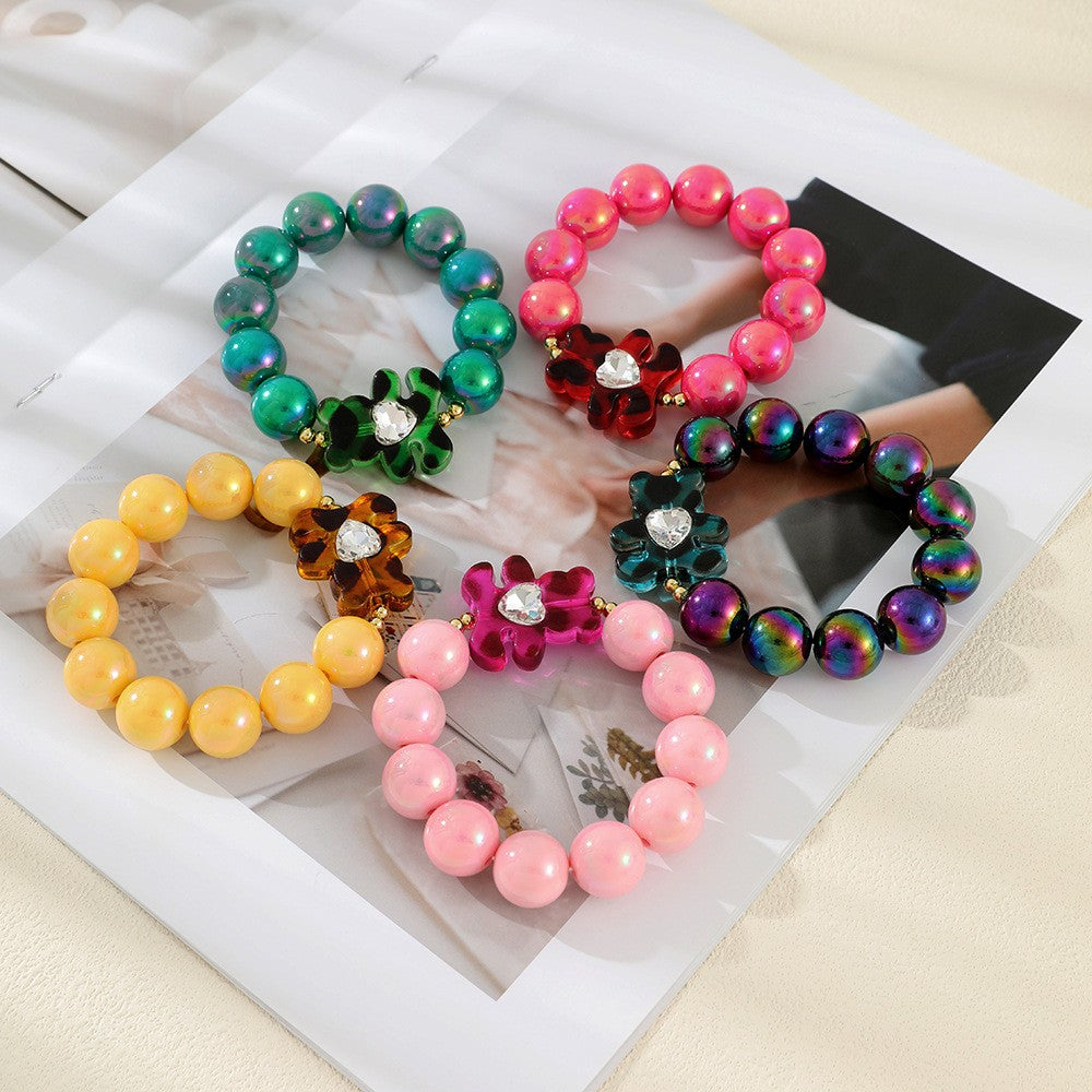 Playful Candy Resin Bear Bracelet