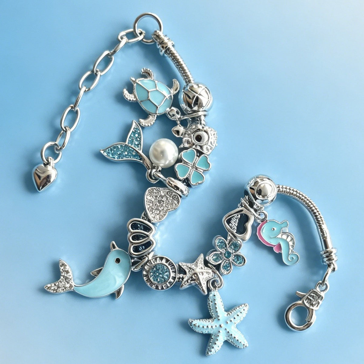 Dainty Ocean Animal Charm Bracelet