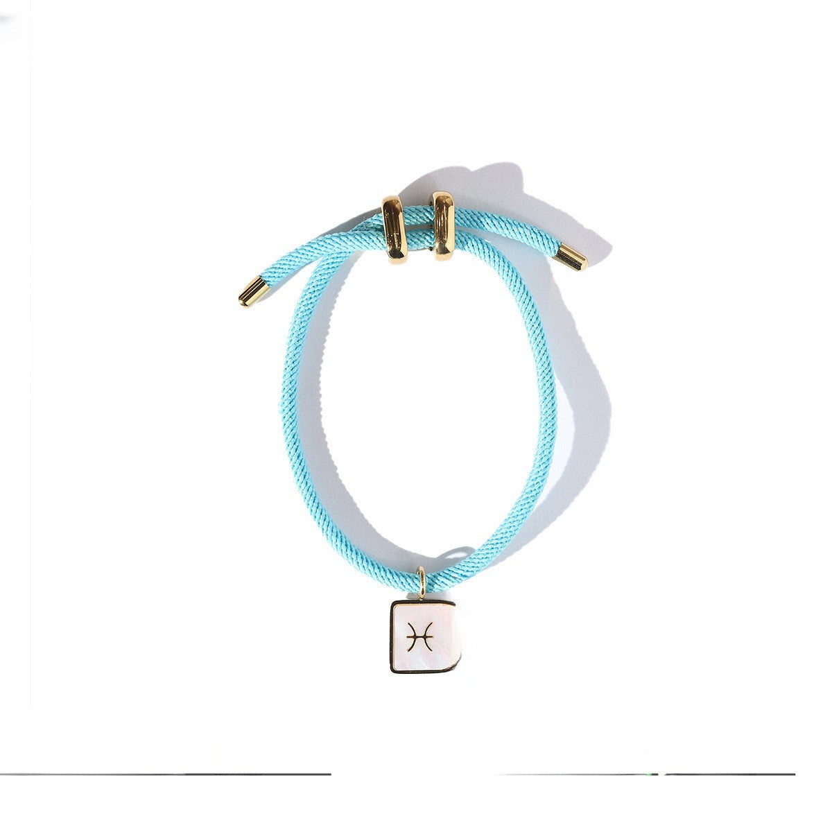 Vintage Woven Zodiac Charm Bracelet