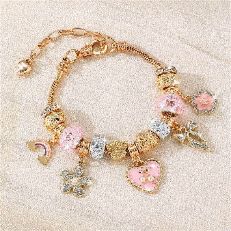 Boho Musical Instrument Charm Bracelet