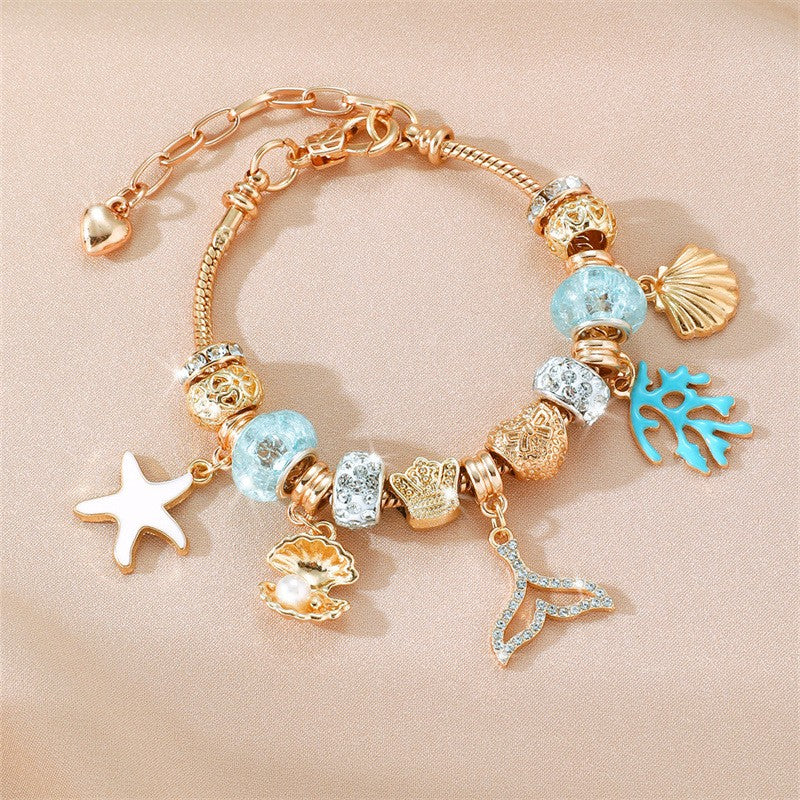 Boho Musical Instrument Charm Bracelet