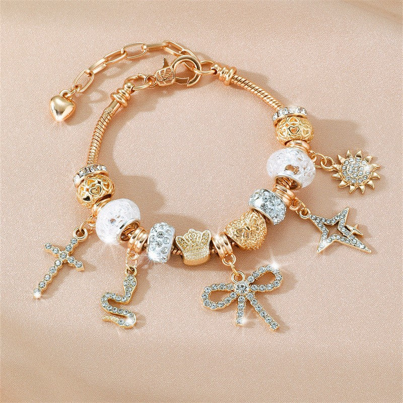 Boho Musical Instrument Charm Bracelet
