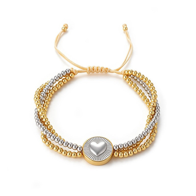 Boho Multi-Layer Beaded Charm Bracelet Set