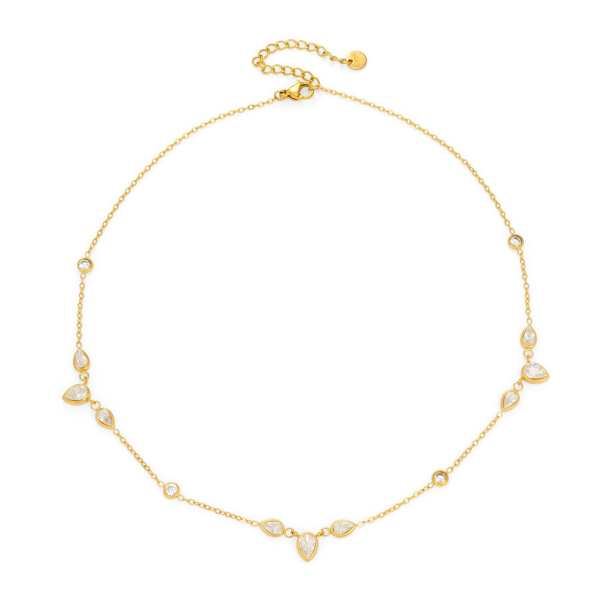 Dainty Teardrop Zirconia Necklace