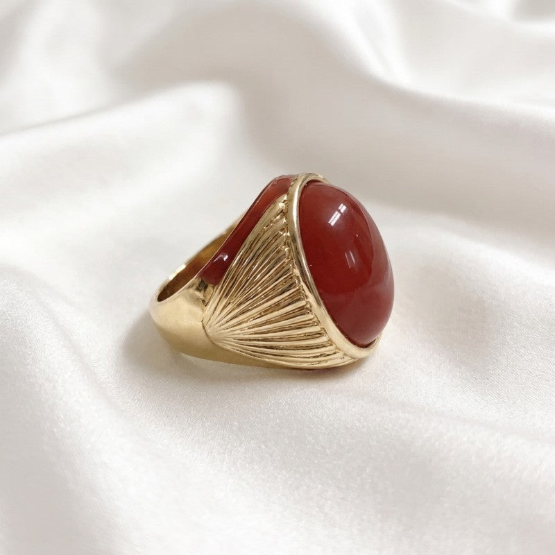 Classy Multicolor Oval Statement Ring