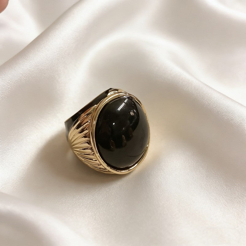 Classy Multicolor Oval Statement Ring