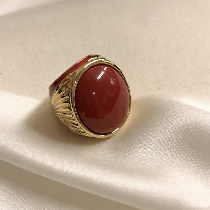 Classy Multicolor Oval Statement Ring