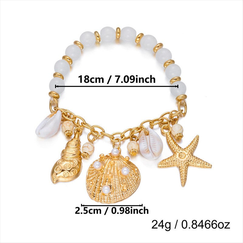 Dainty Ocean Charm Bracelet