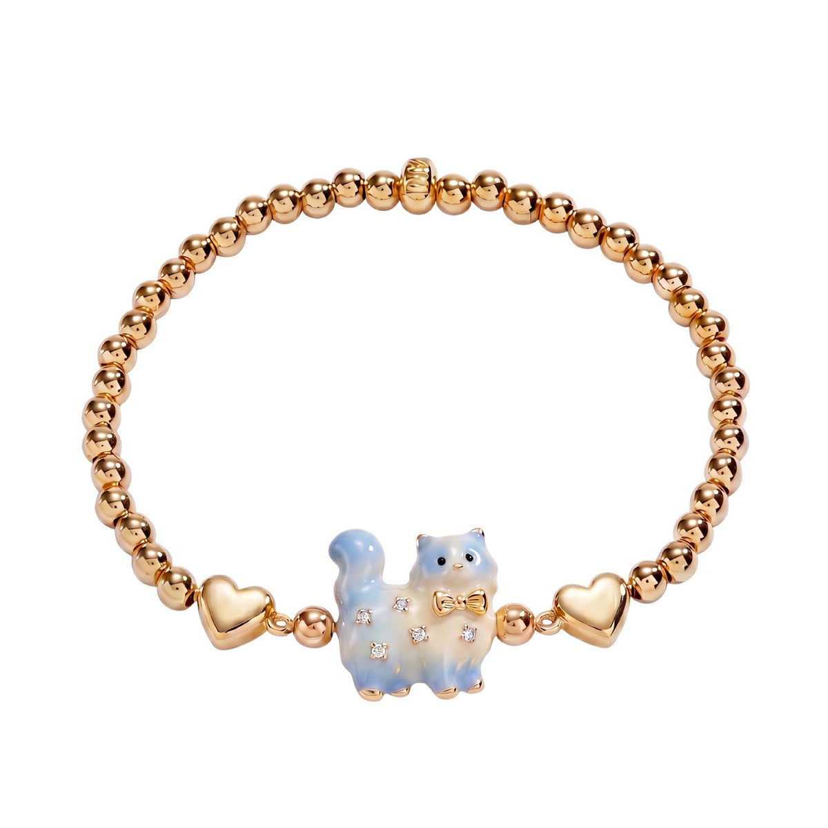 Dainty Enamel Animal Charm Bracelet