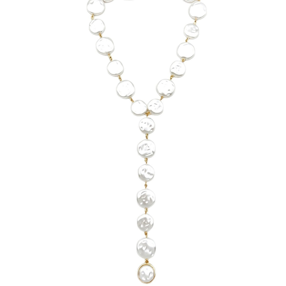 Classy Irregular Pearl Y-Necklace
