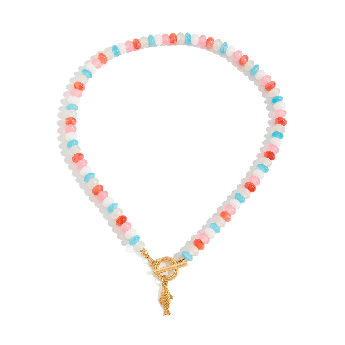 Boho Resin Fish Toggle Necklace