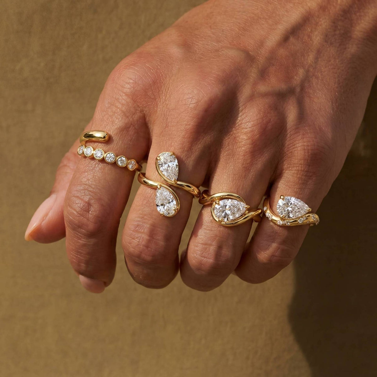 Classy Marquise Zirconia Open Ring