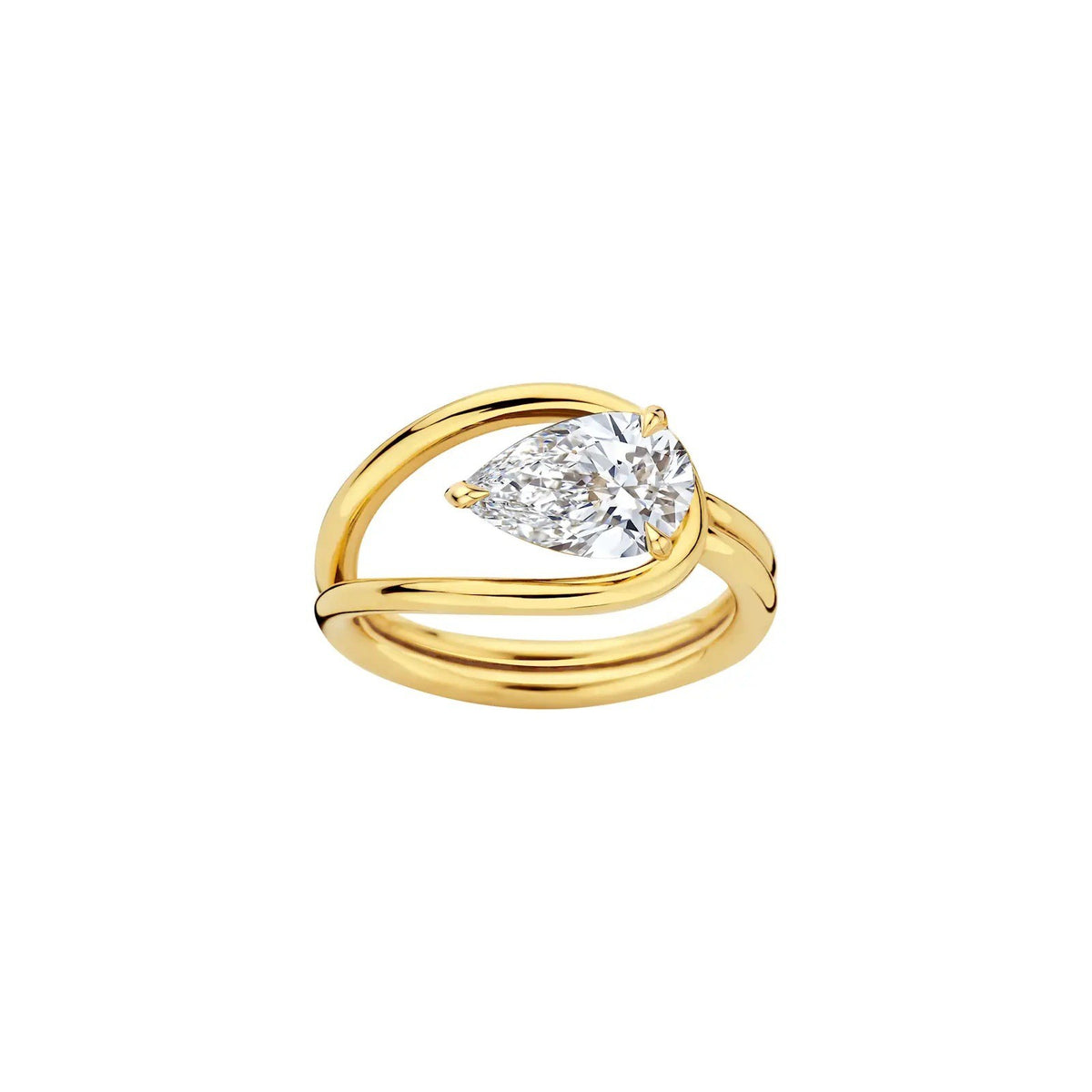 Classy Marquise Zirconia Open Ring