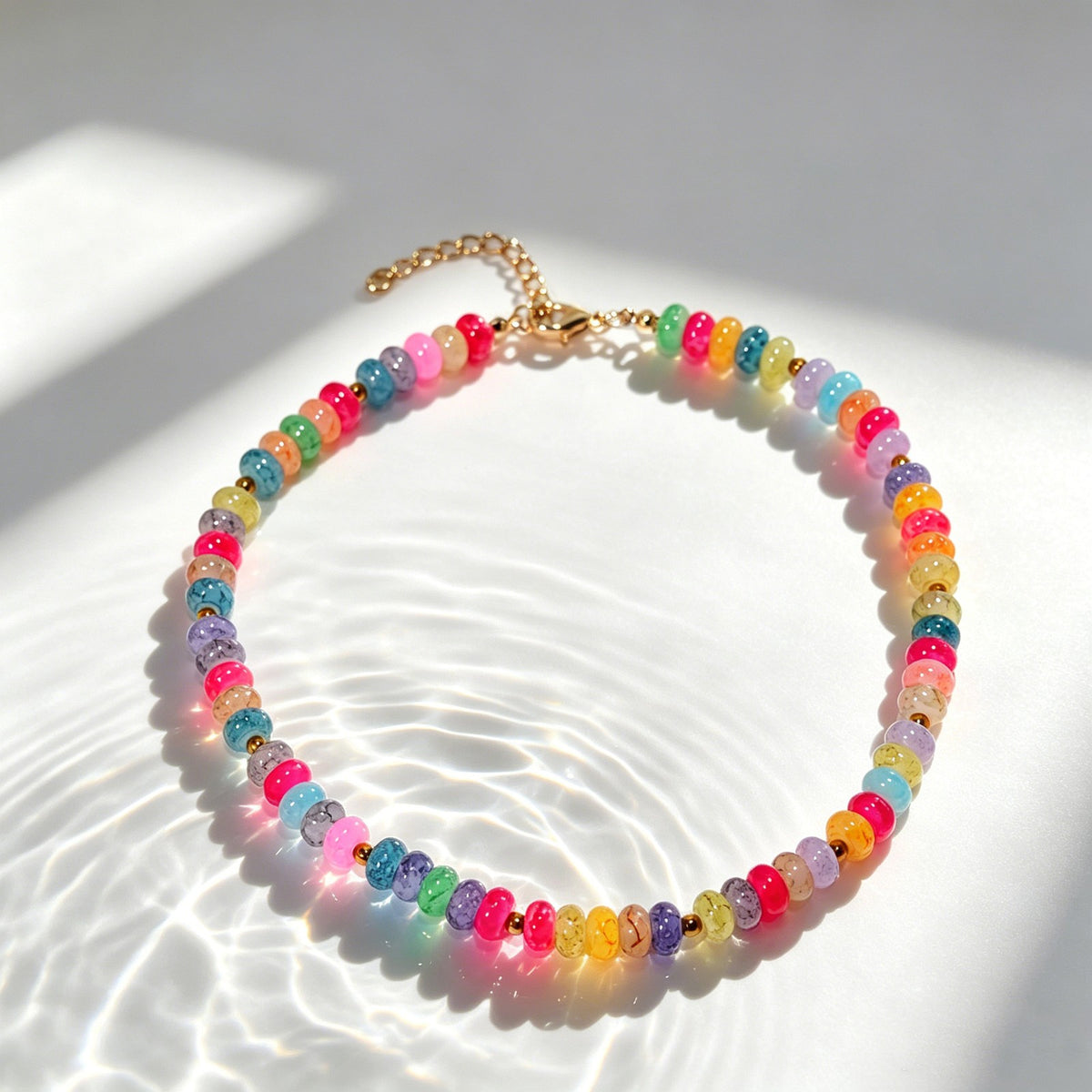 Playful Tropical Fish Beaded Necklace