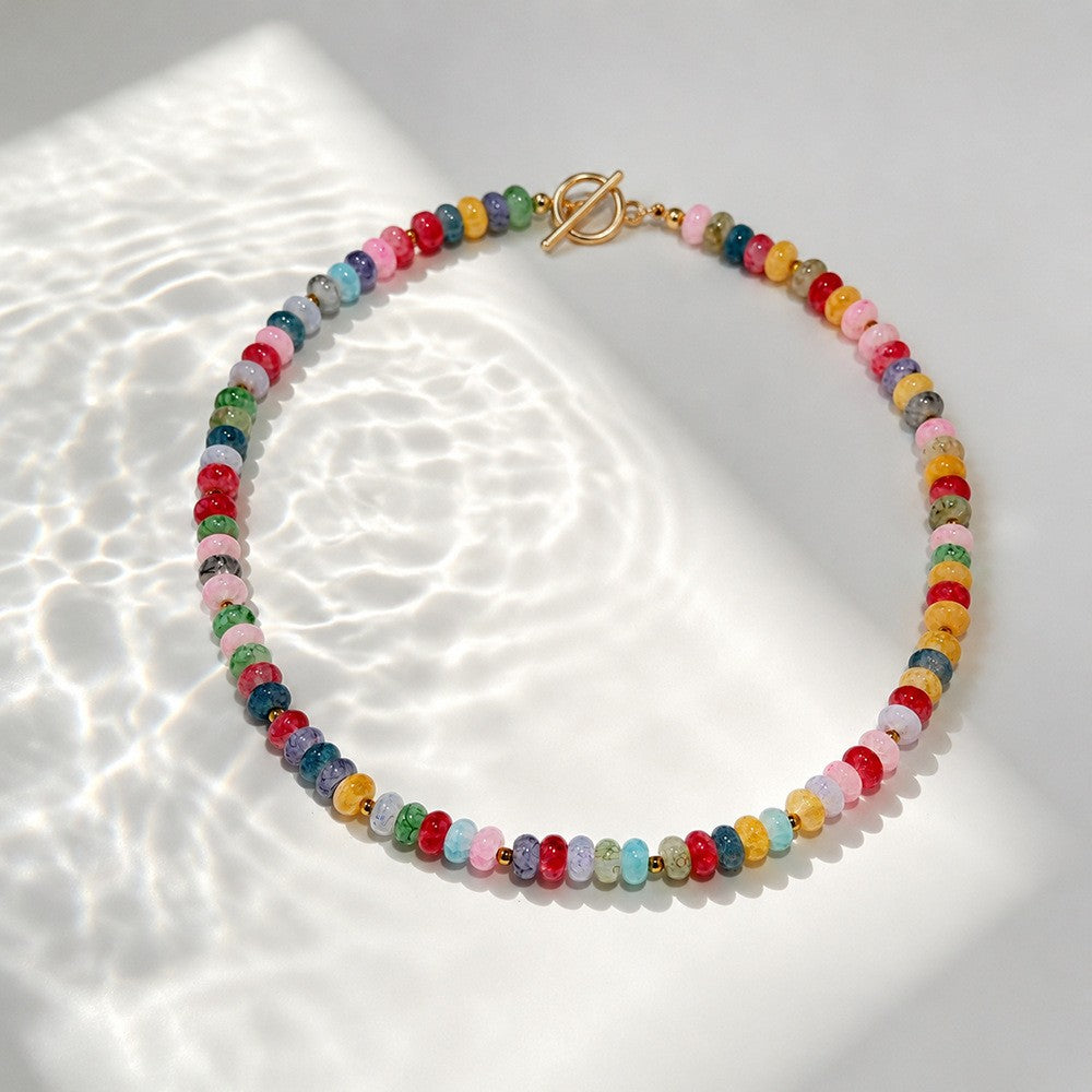 Playful Tropical Fish Beaded Necklace