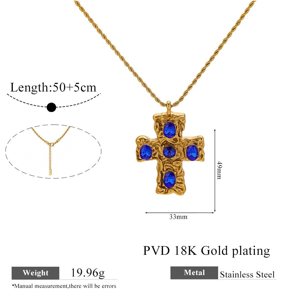 Vintage Sun & Heart Evil Eye Necklace