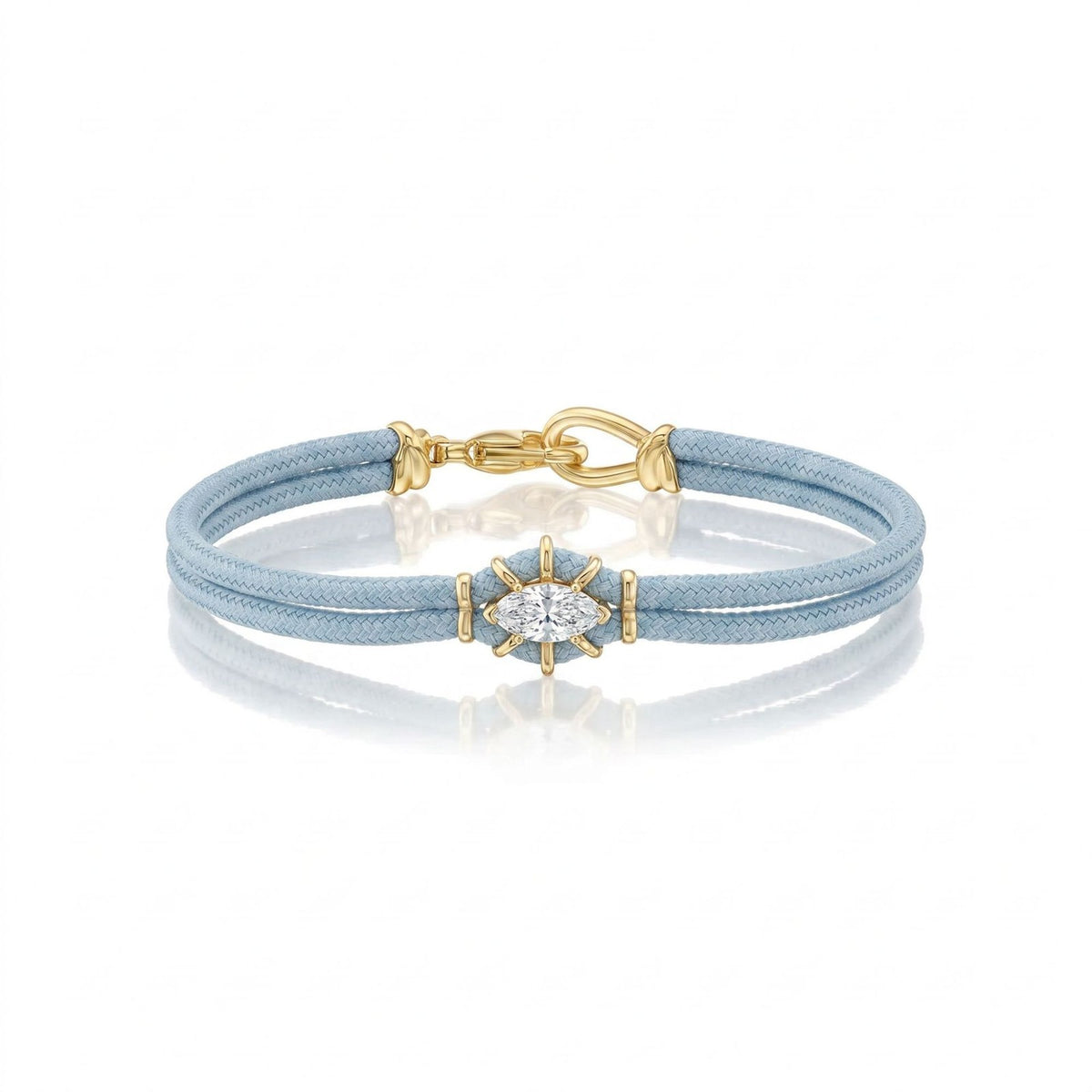 Dainty Pastel Cord & Snake Chain Bracelet Set
