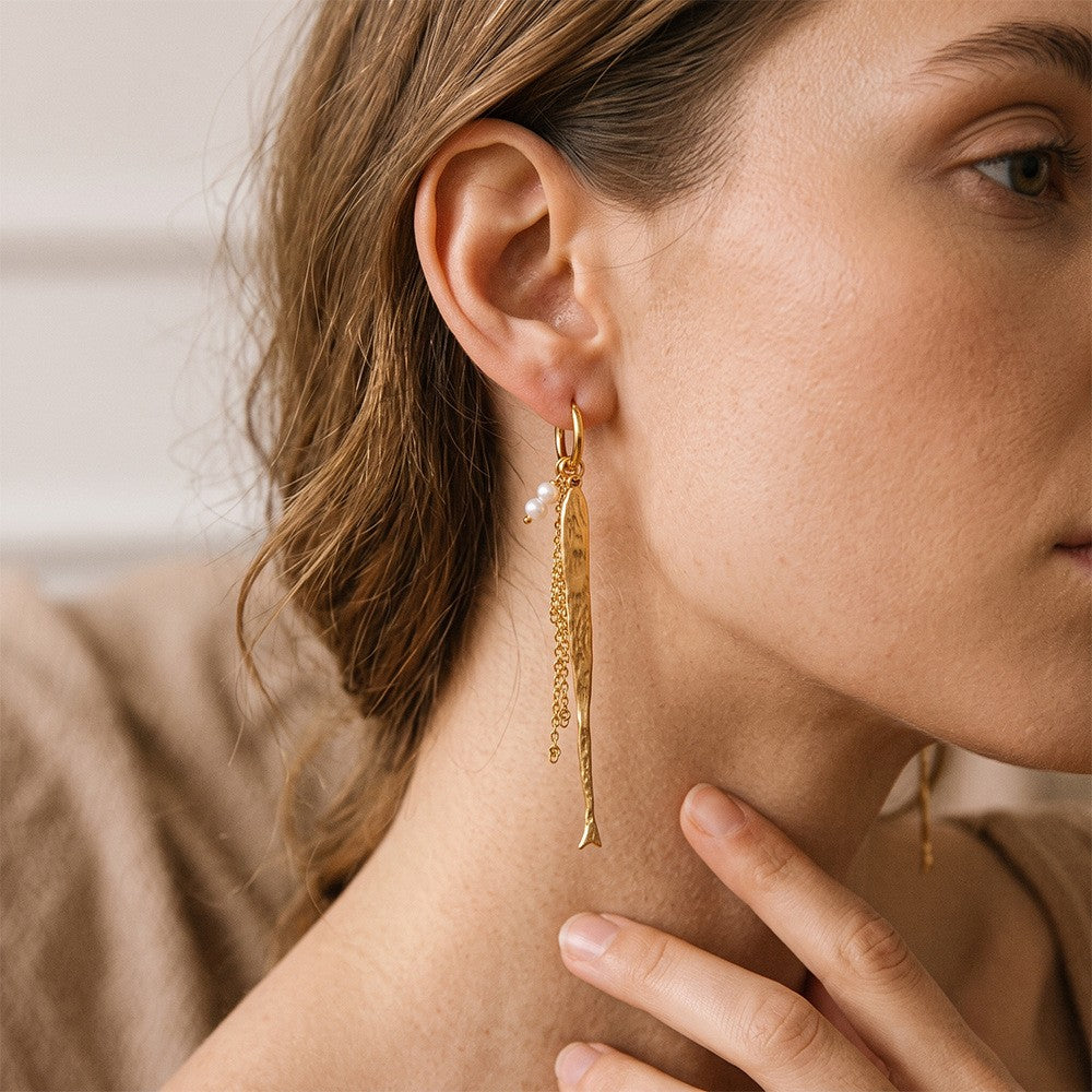 Classy Vintage Fish Tassel Earrings