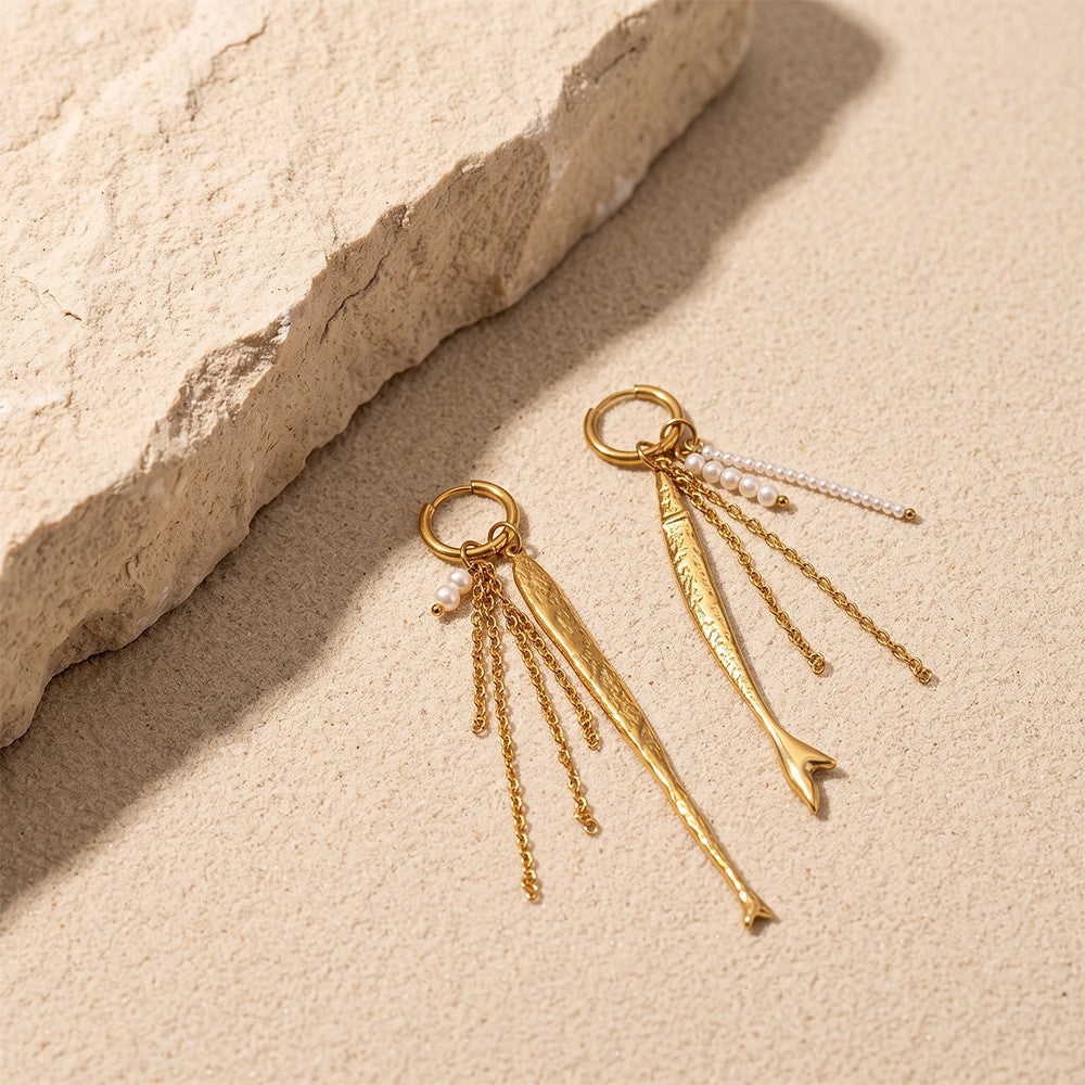 Classy Vintage Fish Tassel Earrings