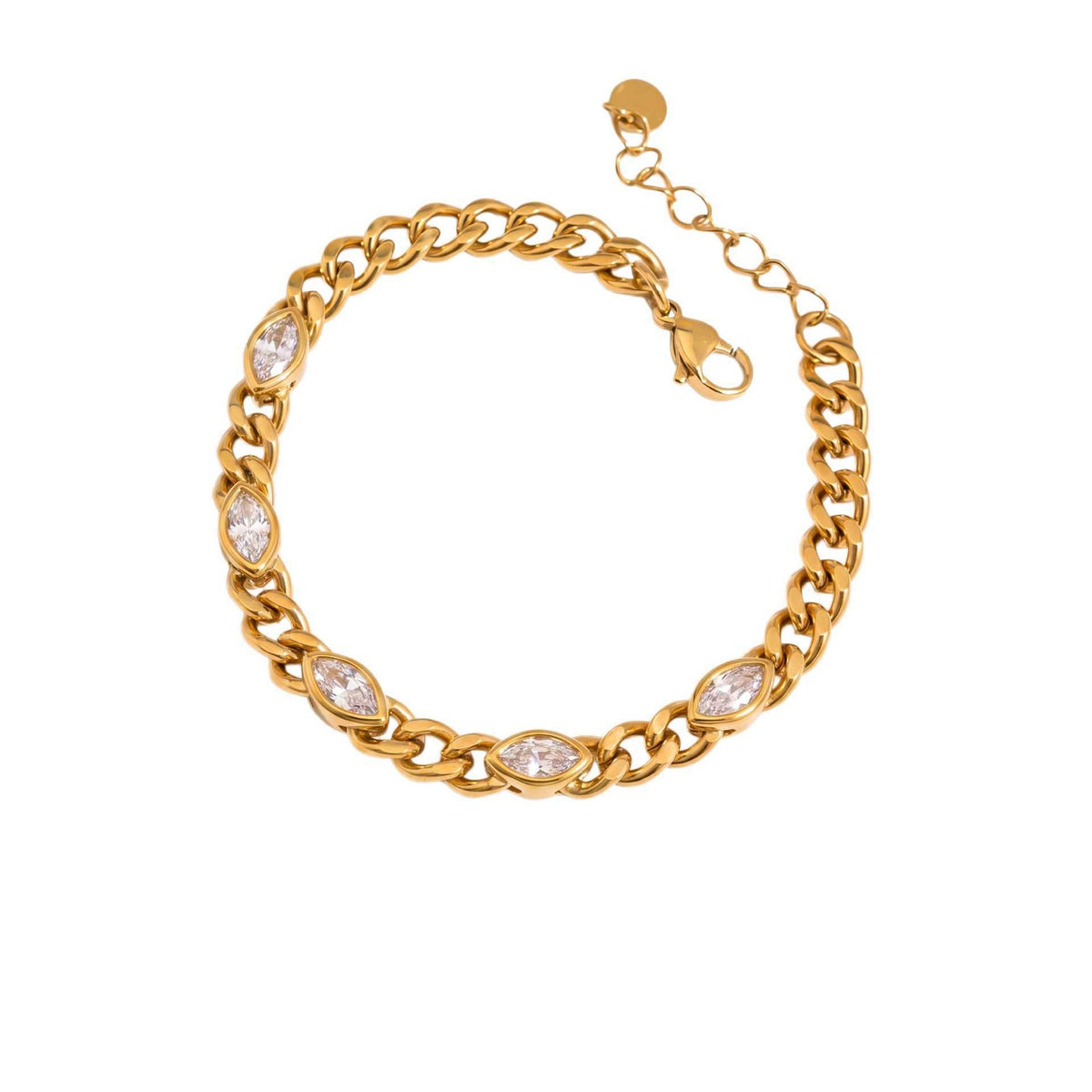 4pc Classy Mixed Geometric Bracelet Set