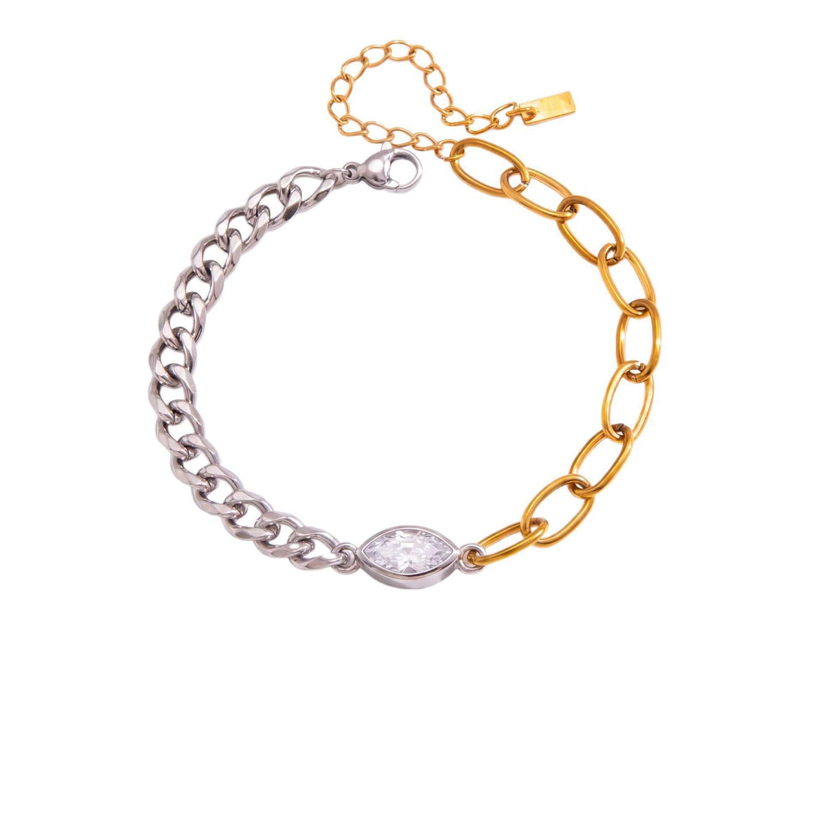 4pc Classy Mixed Geometric Bracelet Set