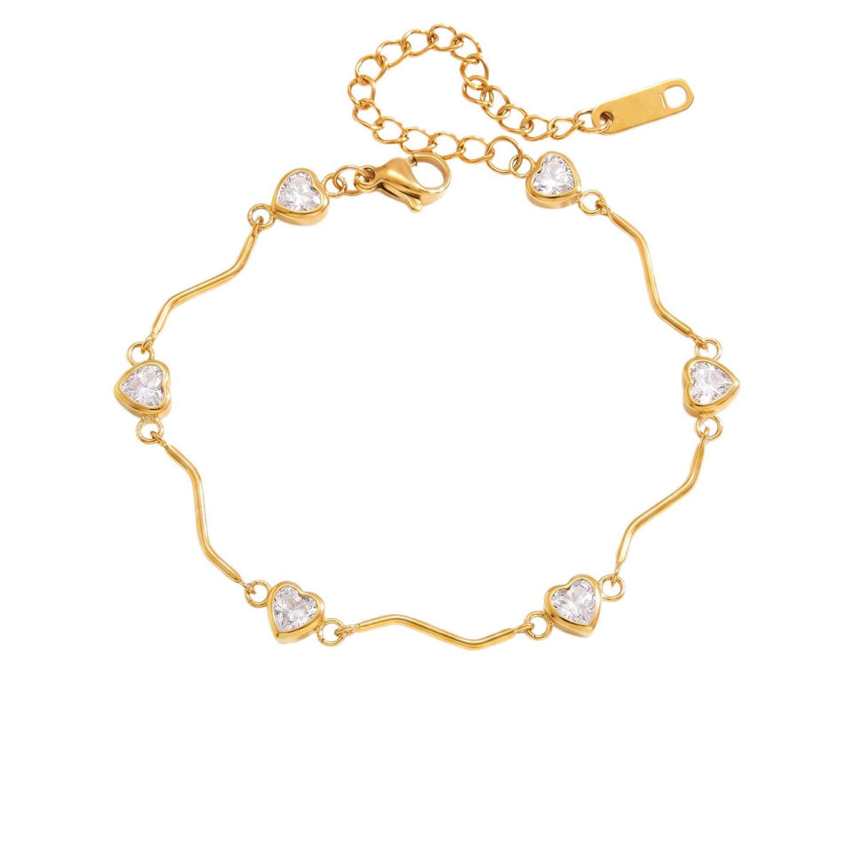 4pc Classy Mixed Geometric Bracelet Set