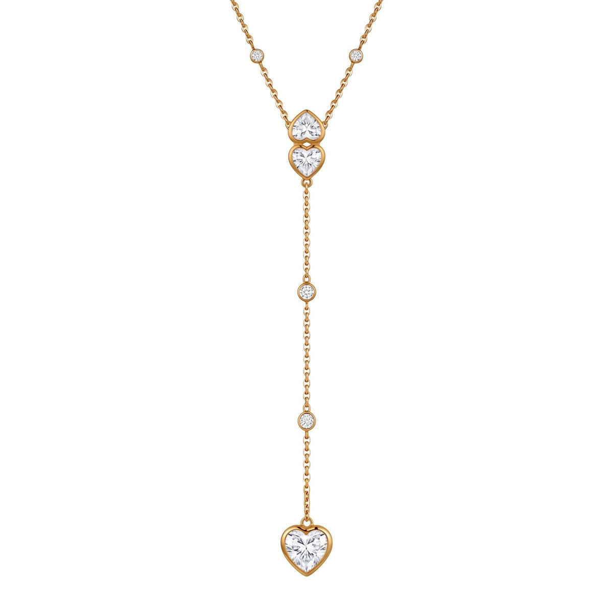Dainty Layered Star Moon Heart Necklace