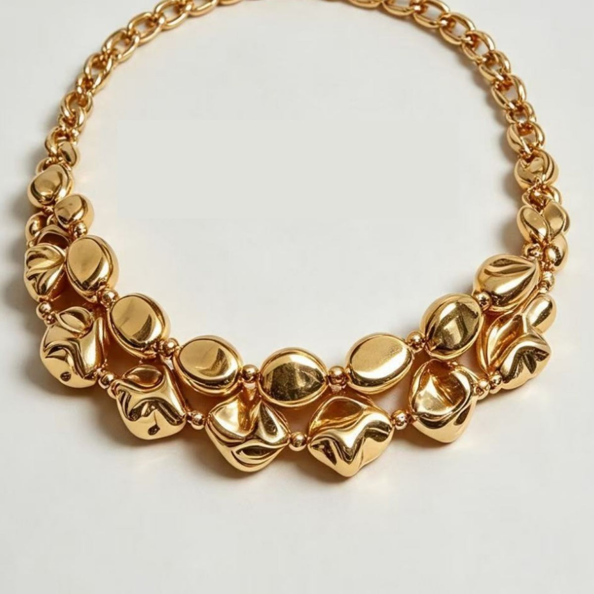 Classy Irregular Geometric Choker Necklace