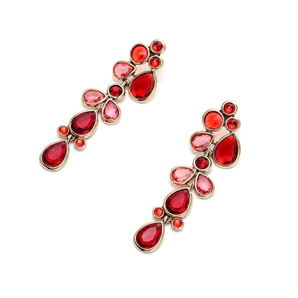 Elegant Layered Teardrop Dangle Earrings