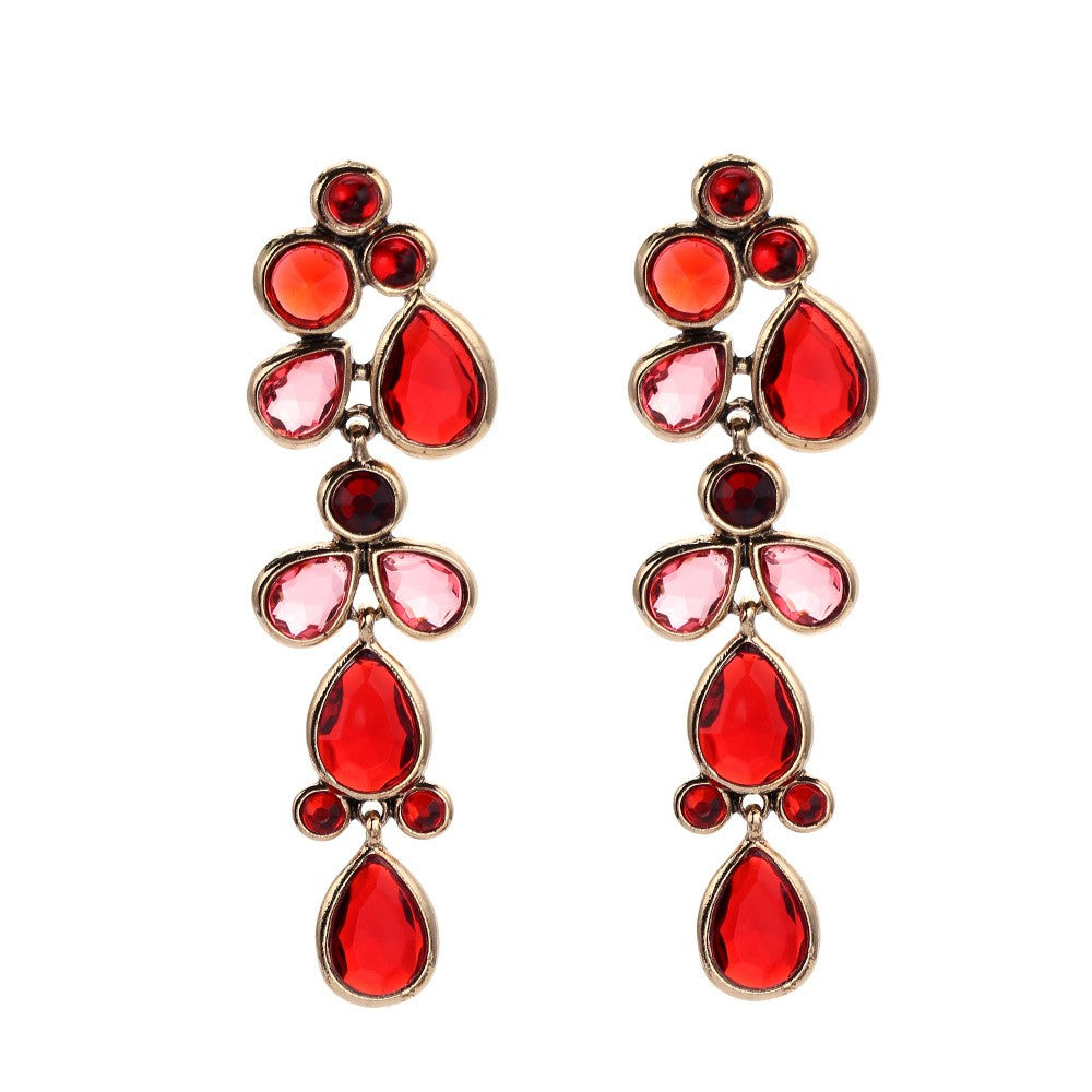 Elegant Layered Teardrop Dangle Earrings