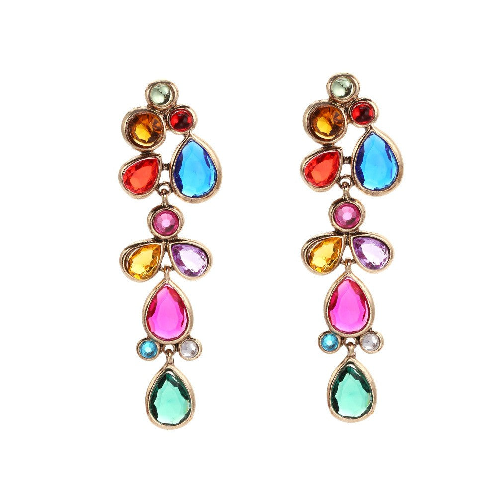 Elegant Layered Teardrop Dangle Earrings