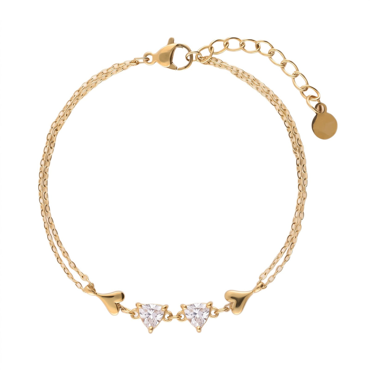 5pc Dainty Mixed Motif Bracelet Stack