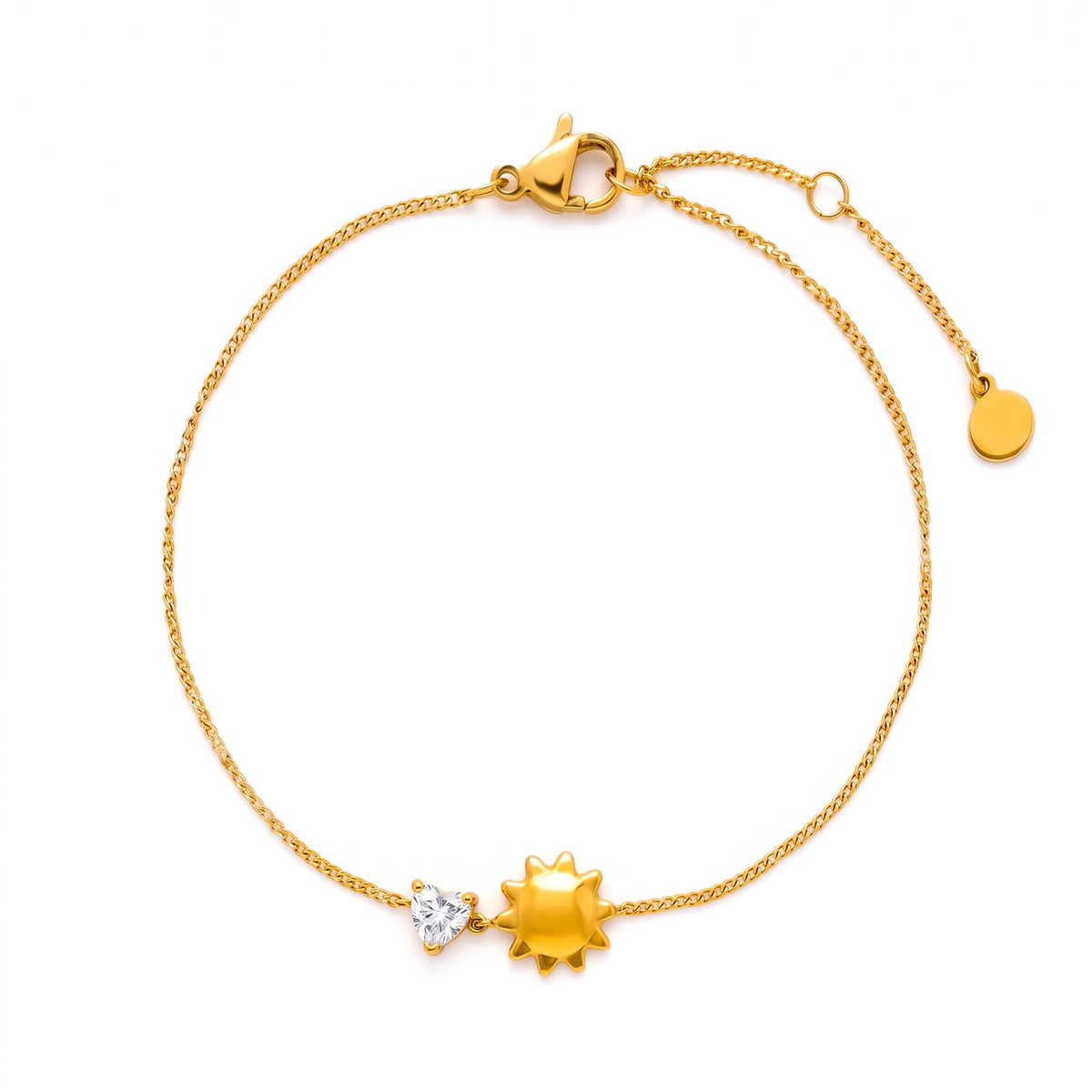 5pc Dainty Mixed Motif Bracelet Stack