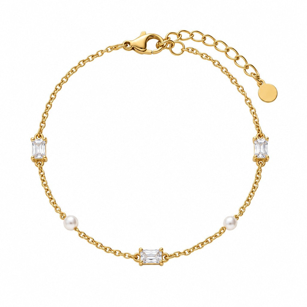 5pc Dainty Mixed Motif Bracelet Stack