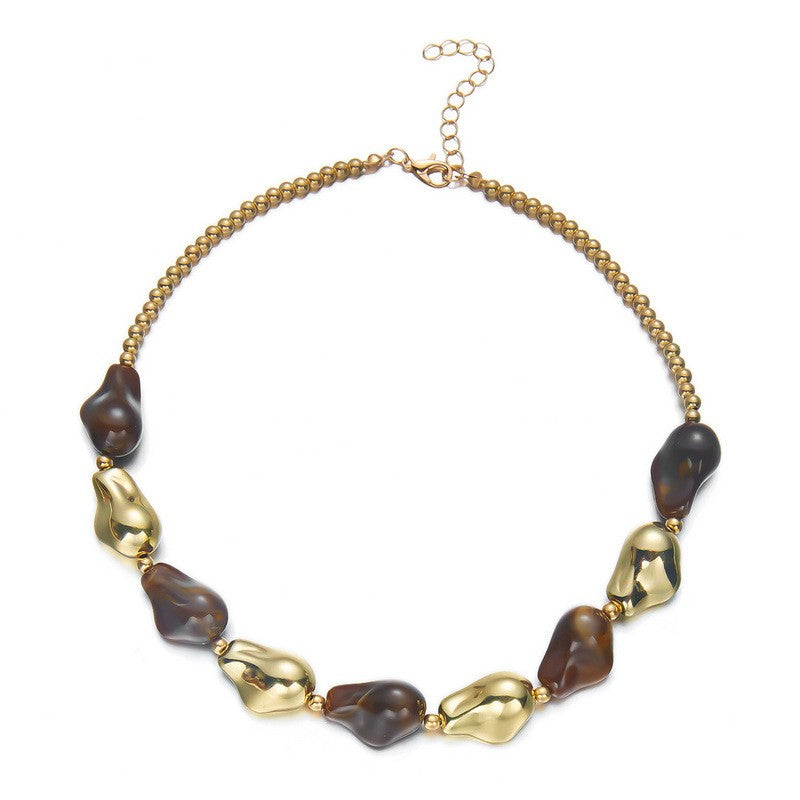 Boho Tortoise Resin Y-Necklace