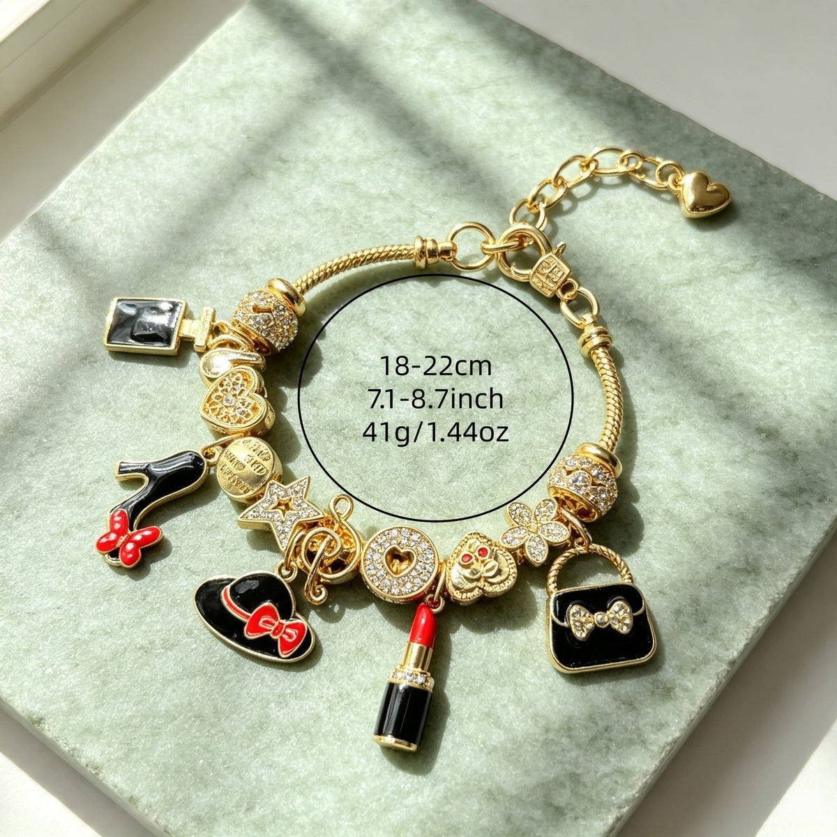 Classy Fashion Charm Snake Chain Bracelet