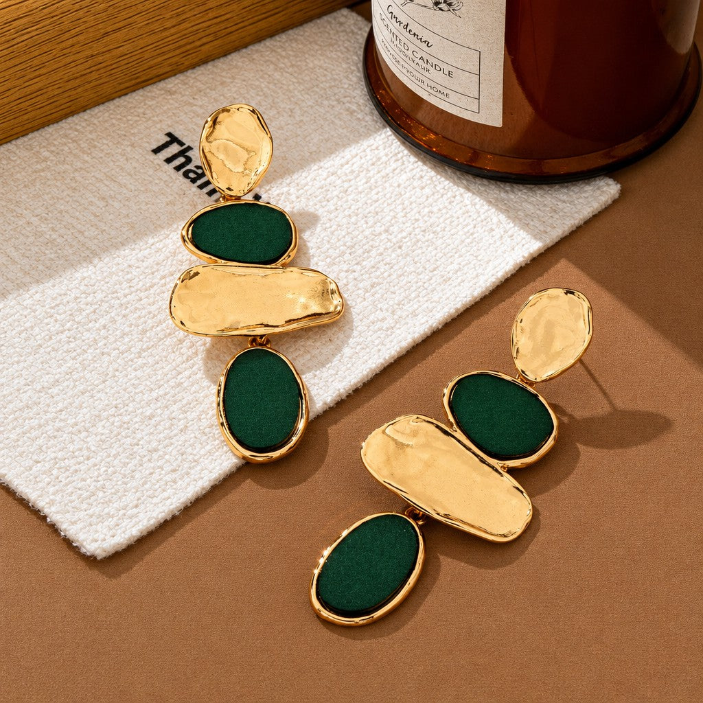 Classy Vintage Irregular Geometric Drop Earrings