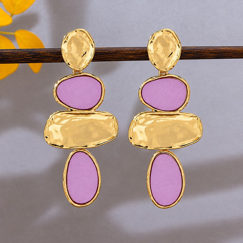 Classy Vintage Irregular Geometric Drop Earrings