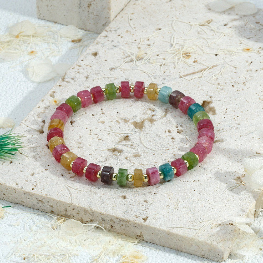 Boho Multicolor Geometric Stone Bracelet Stack
