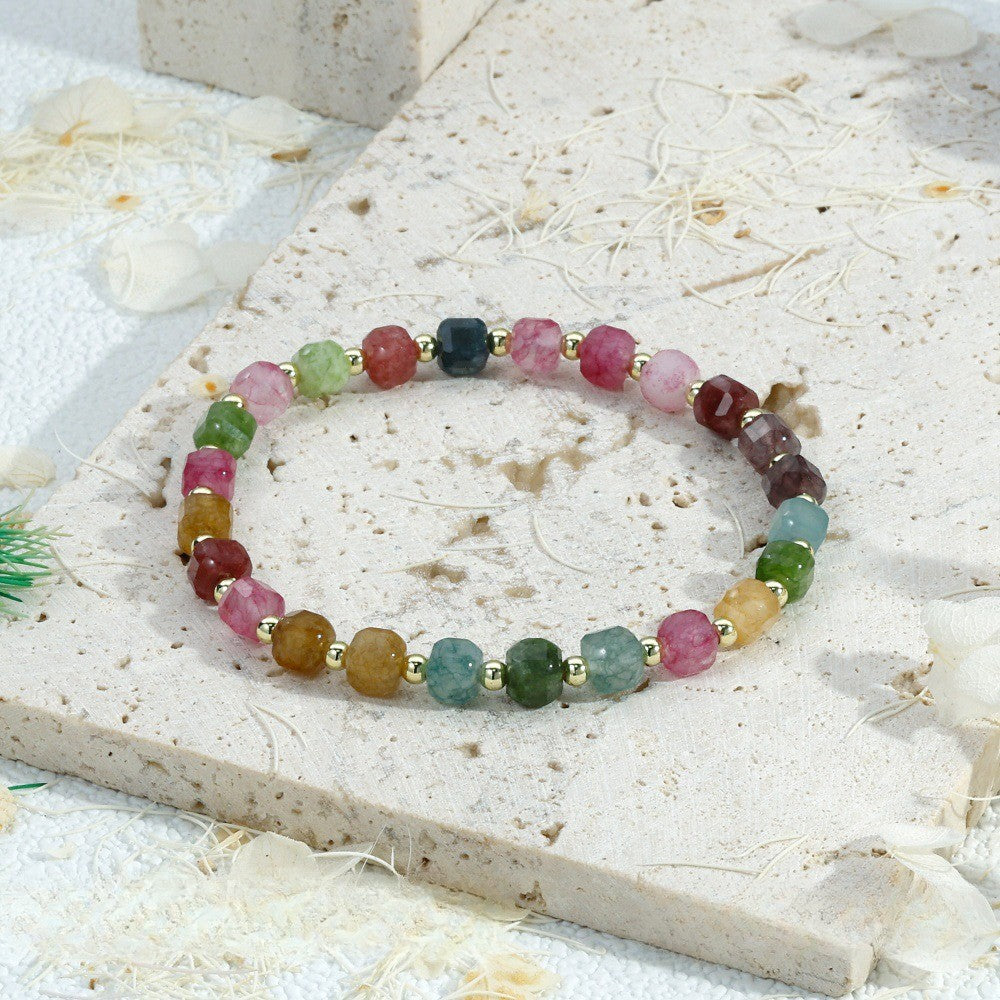 Boho Multicolor Geometric Stone Bracelet Stack