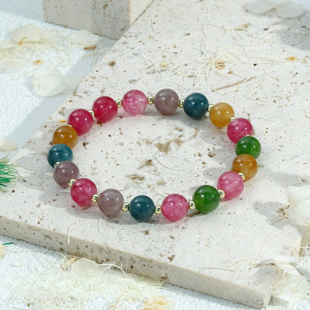 Boho Multicolor Geometric Stone Bracelet Stack