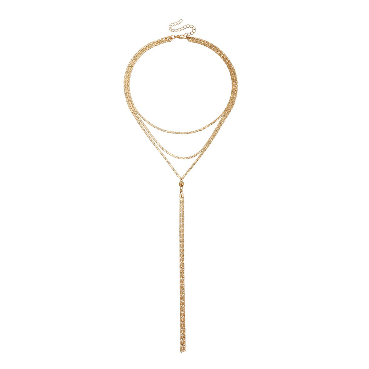Dainty Layered Y-Drop Chain Necklace