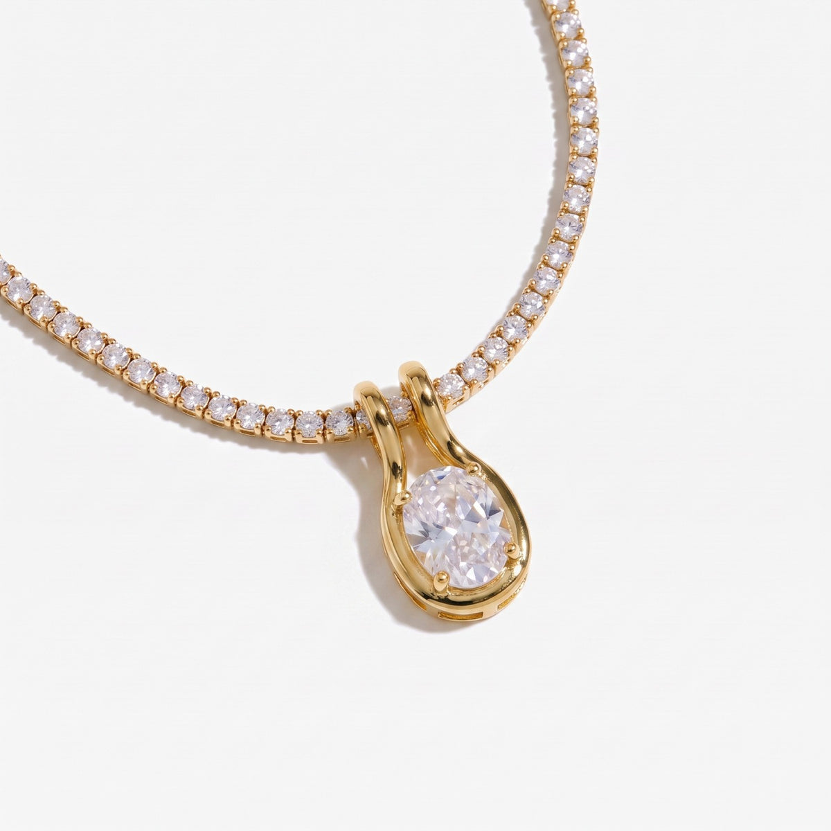 3pc Dainty Geometric Zirconia Layered Necklace