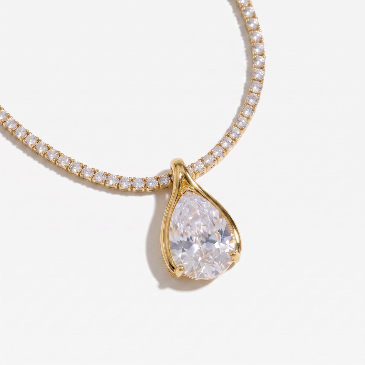 3pc Dainty Geometric Zirconia Layered Necklace