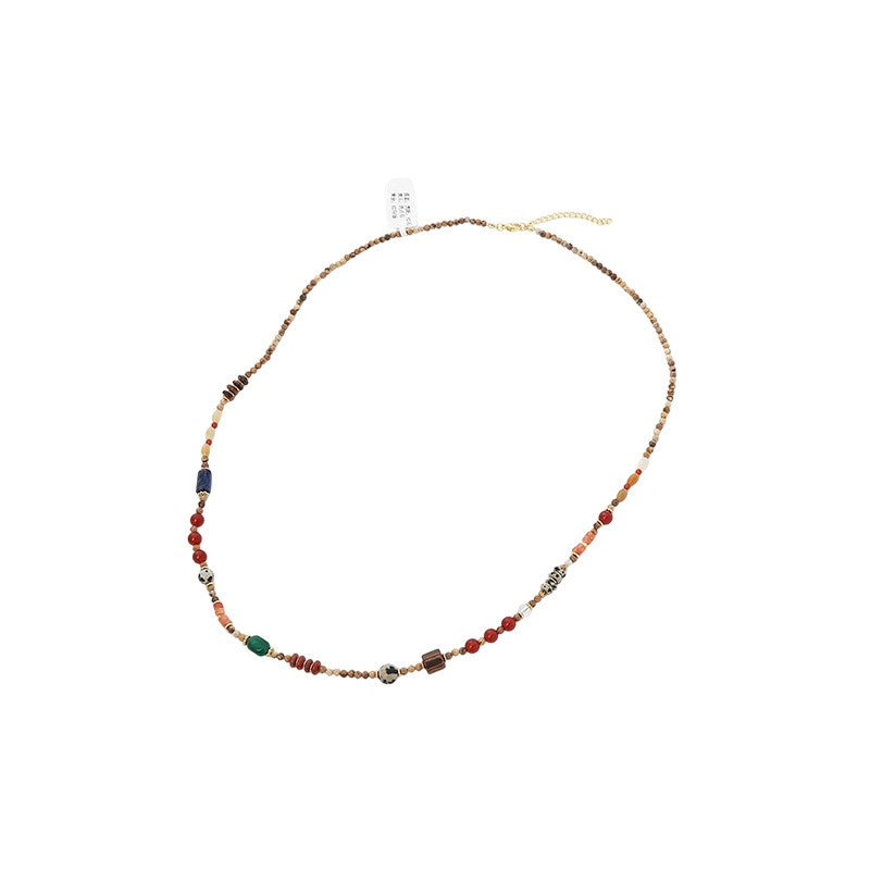 Boho Mixed Stone Bead Necklace
