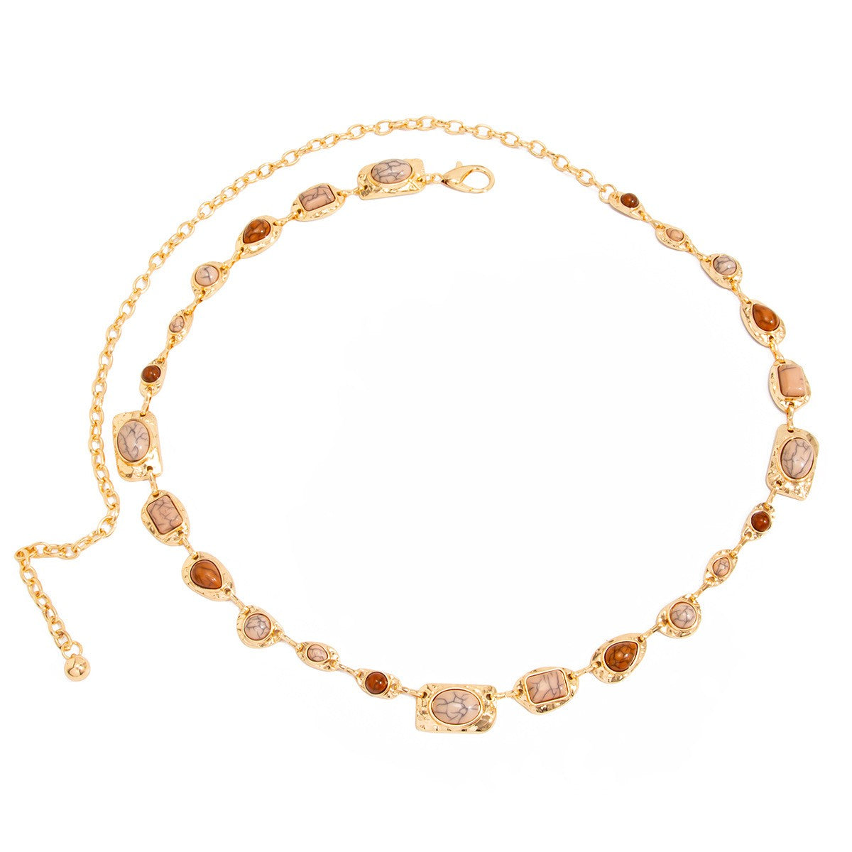 Classy Vintage Geometric Resin Waist Chain