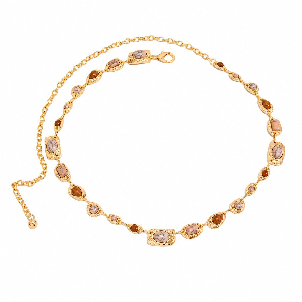 Classy Vintage Geometric Resin Waist Chain